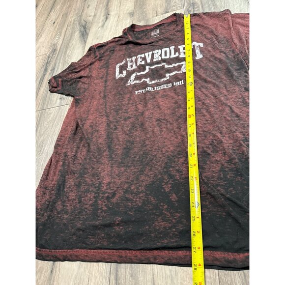 Chevrolet Men's Red and Black Short Sleeve Tee - Picture 4 of 5